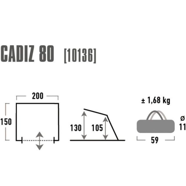 Paplūdimio palapinė High Peak Cadiz 80