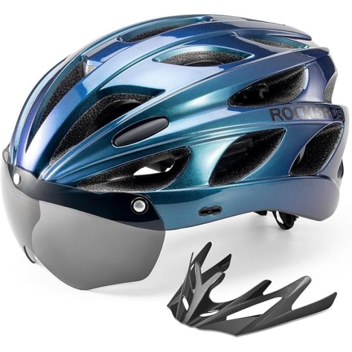 Dviračio šalmas Rockbros TT-16-CP, mėlynas, 58–61 cm