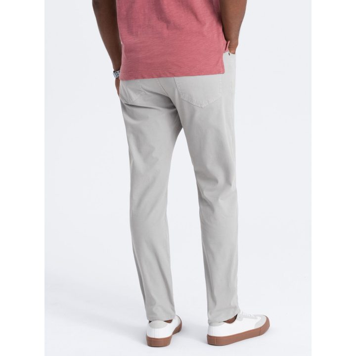 Vyriškos šviesiai pilkos chino kelnės