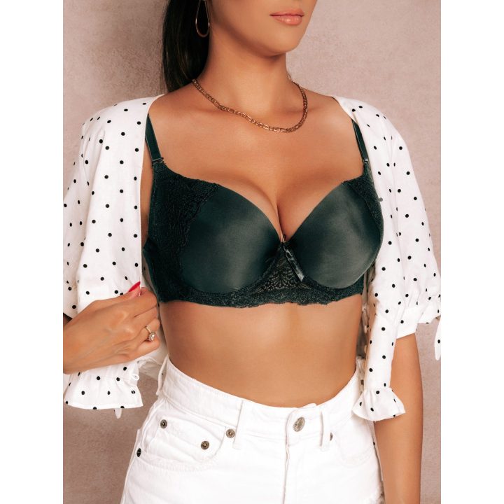 Moteriška juoda push-up liemenėlė