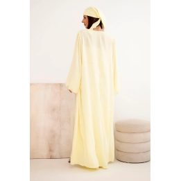 Moteriškas 4 dalių boho komplektas, geltonas
