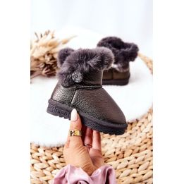Flisiniu pamušalu sniego batai pilki Bessie