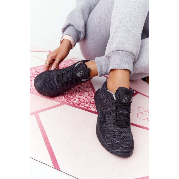 Moteriški sportiniai bateliai su COMFORT FOAM, juodi