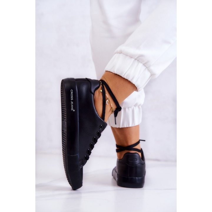 Juodos spalvos stilingi Cross Jeans bateliai