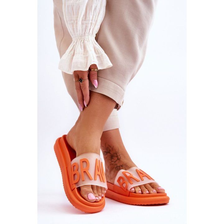 Moteriškos šlepetės su platforma Orange Brave BSB25230 VINCEZA