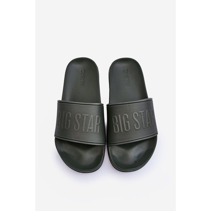 Vyriškos lengvos šlepetės Big Star MM174324 Dark Green BSB27251