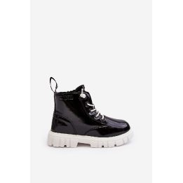 Vaikų blizgantys dygsniuoti batai Big Star MM374147 Black BSB27683