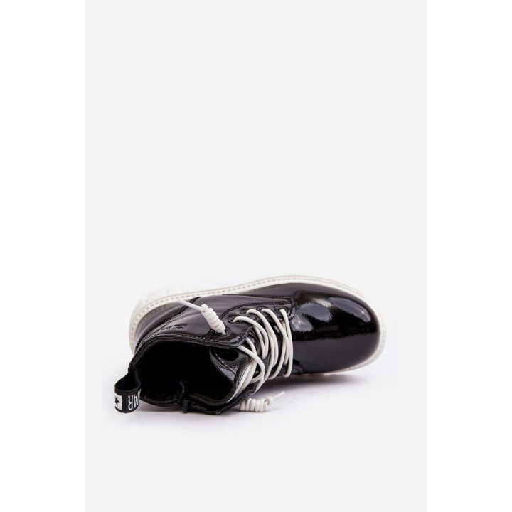 Vaikų blizgantys dygsniuoti batai Big Star MM374147 Black BSB27683