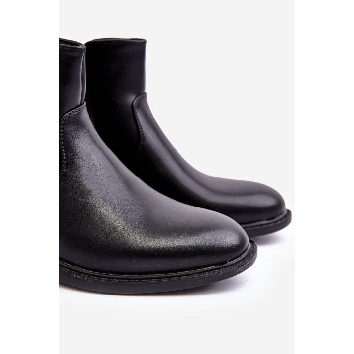 Vyriški žemi batai su užtrauktuku Black Brosta BSB28227