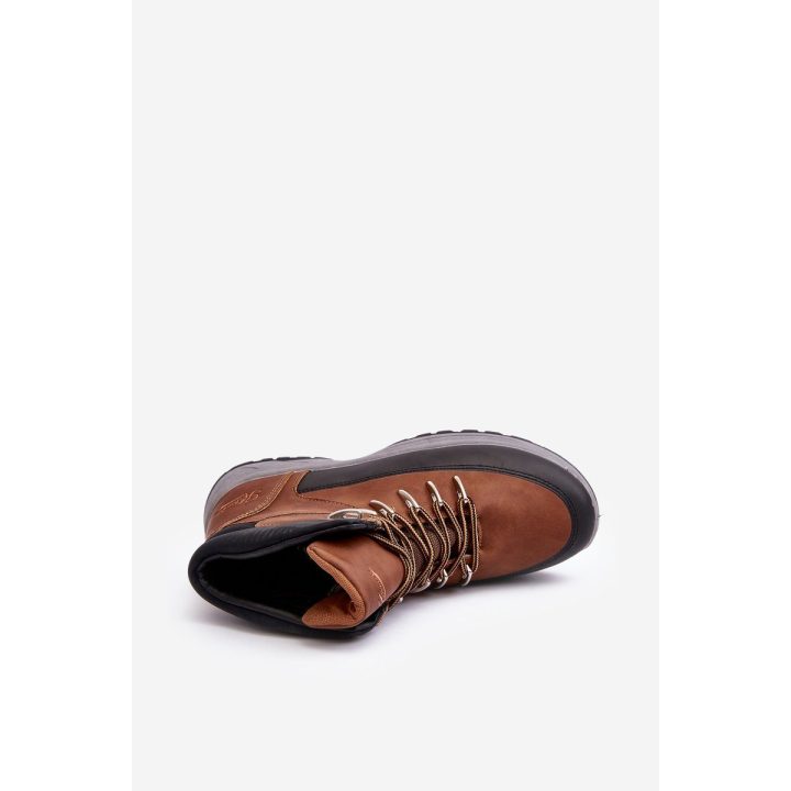 Maraena Vyriški trekingo batai Brown Trapper Shoes