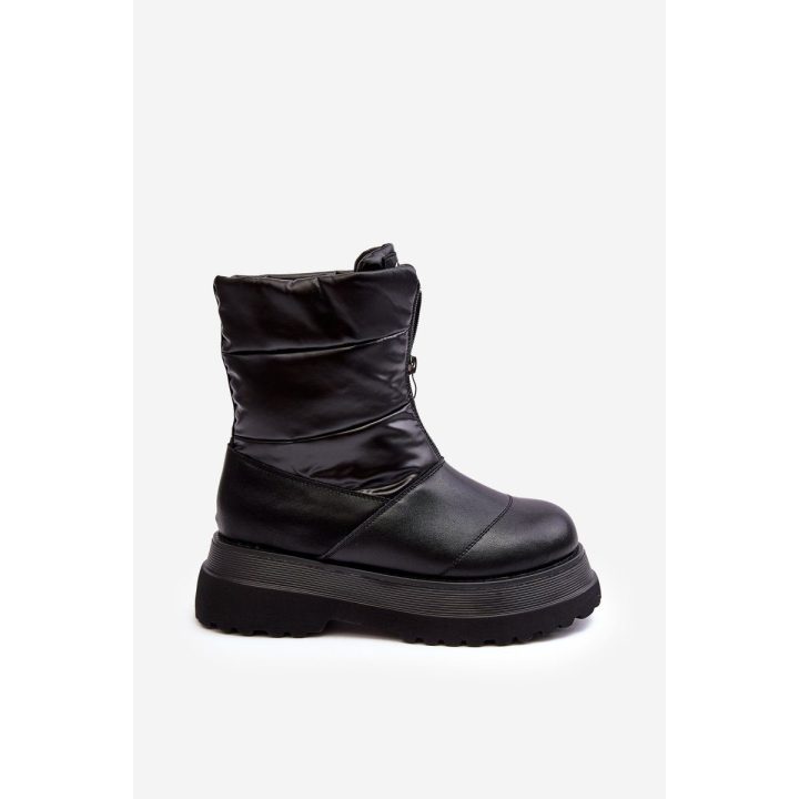 sniego batai su grubiu padu ir užtrauktuku GOE MM2N4078 Black