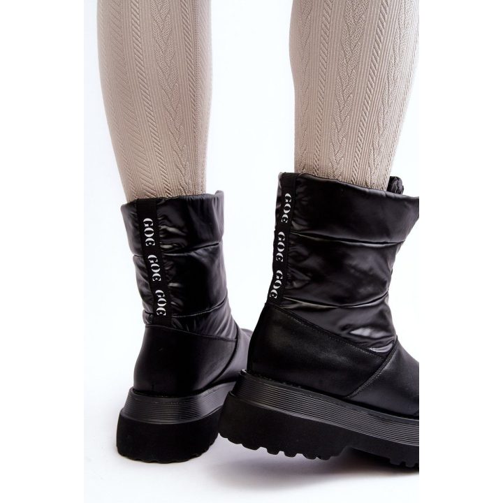 sniego batai su grubiu padu ir užtrauktuku GOE MM2N4078 Black