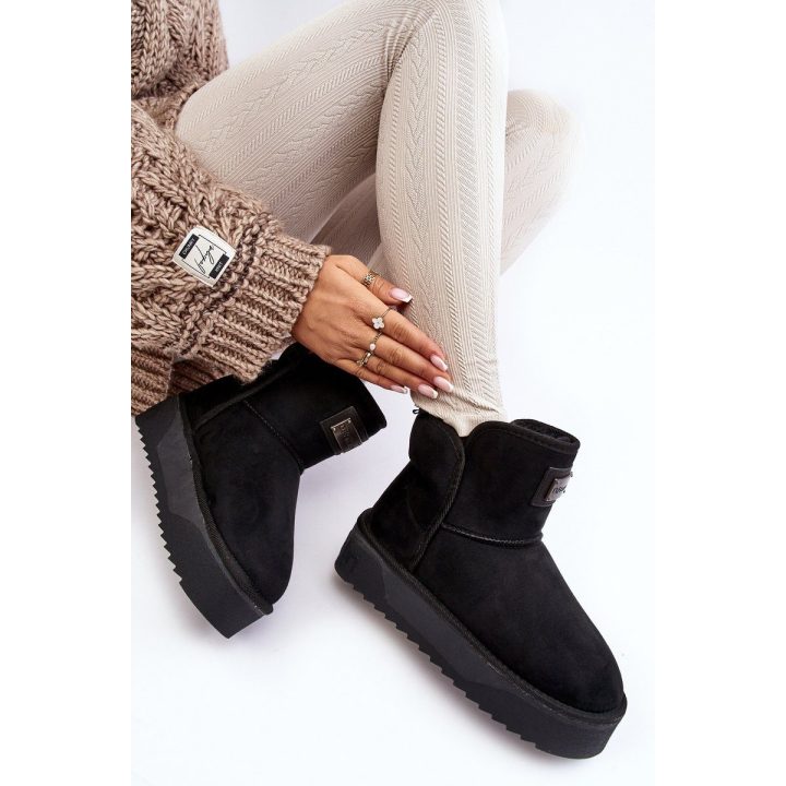 neperšlampami sniego batai ant platformos DFranklin DFSH371004 Black