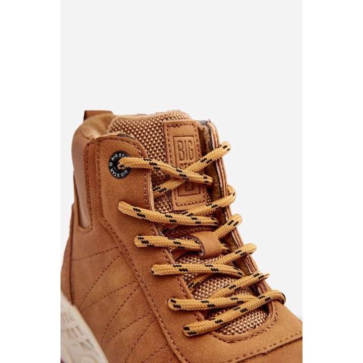 Vaikiški šilti trekingo batai Trappers Camel Big Star MM374202