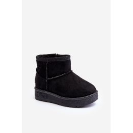Vaikiški sniego batai su kailiu ir užtrauktuku Black Big Star MM374100