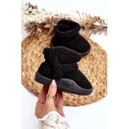 Vaikiški sniego batai su velcro juoda Unitia