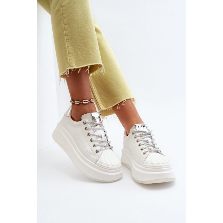 Moteriški odiniai platforminiai sportbačiai GOE NN2N4033 White