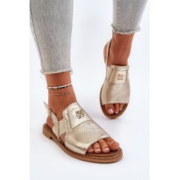 Moteriški odiniai sandalai Gold