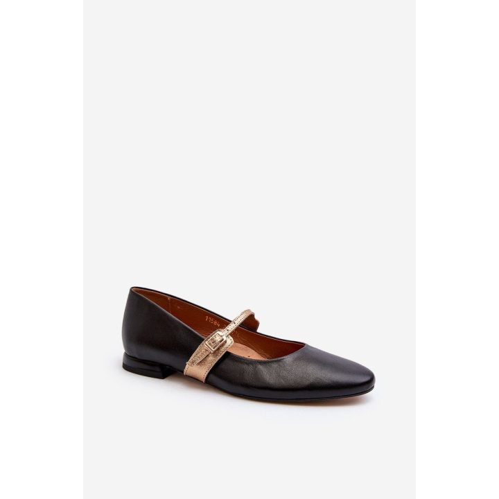 Moteriški odiniai balerinos tipo batukai Laura Messi 2774 Black