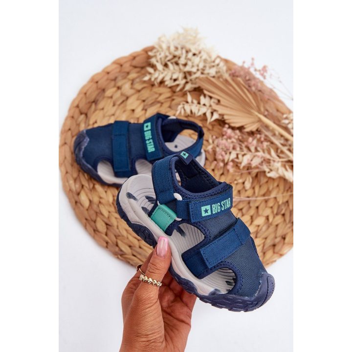 Berniukų sandalai su velcro Big Star NN374236 Navy