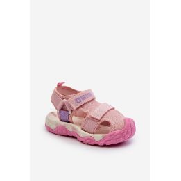 Mergaičių sandalai su velcro Big Star NN374238 Pink