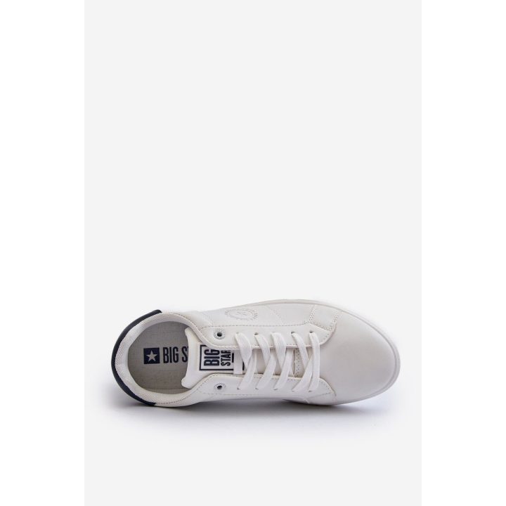Žemi vyriški sportbačiai Eco Leather Big Star NN174282 White