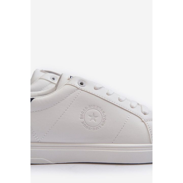 Žemi vyriški sportbačiai Eco Leather Big Star NN174282 White