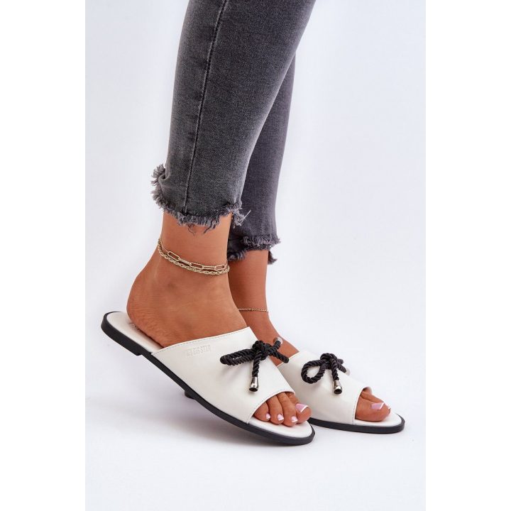 Moteriški ekologiškos odos sandalai Big Star NN274067 White