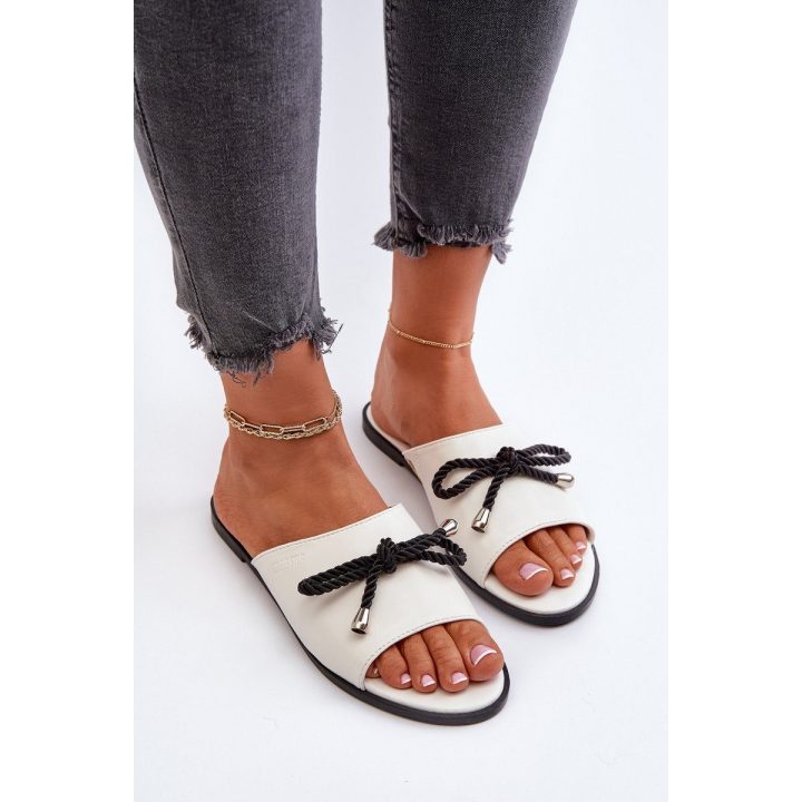 Moteriški ekologiškos odos sandalai Big Star NN274067 White