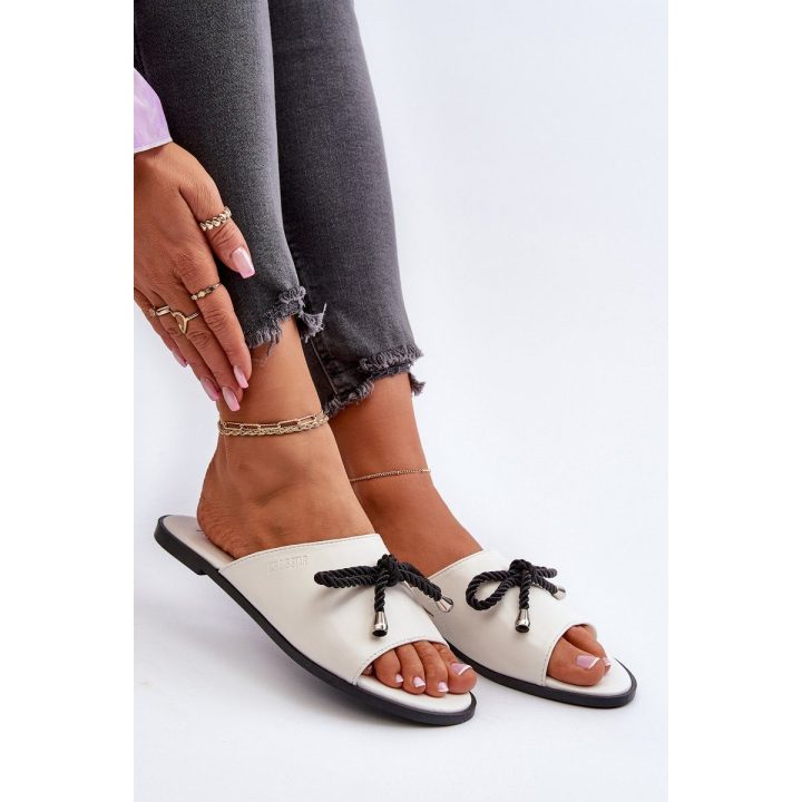 Moteriški ekologiškos odos sandalai Big Star NN274067 White