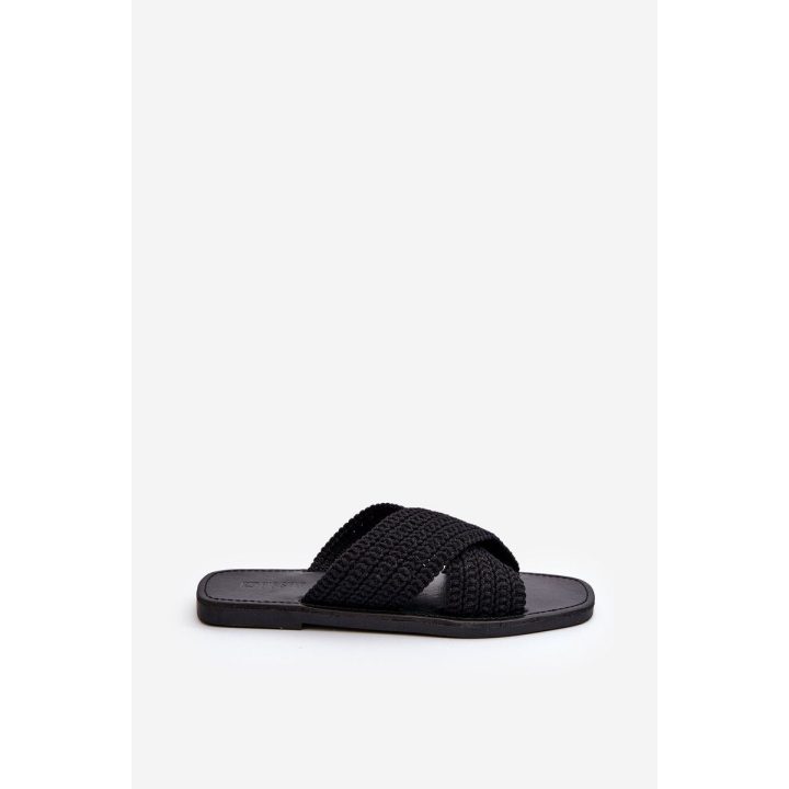 Moteriški plokšti sandalai Big Star NN274077 Black