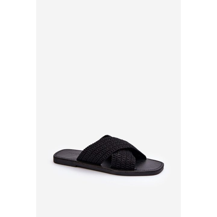 Moteriški plokšti sandalai Big Star NN274077 Black
