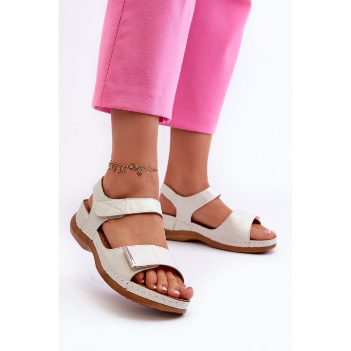 Patogios moteriški sandalai su Velcro Silver Iphiope