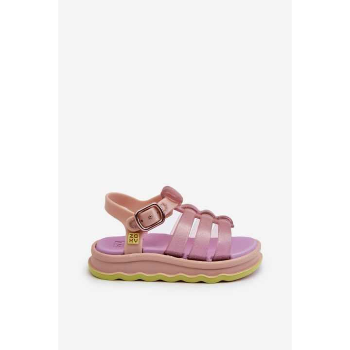 Kvapnūs vaikiški sandalai su Velcro užsegimu ZAXY NN385020, violetinės spalvos