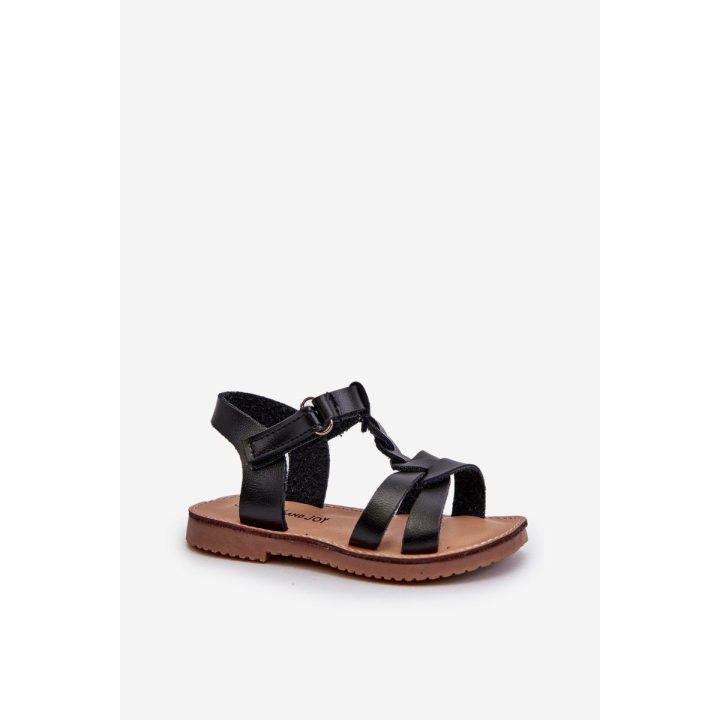 Vaikiški Sarniema sandalai su Velcro užsegimu, juodi