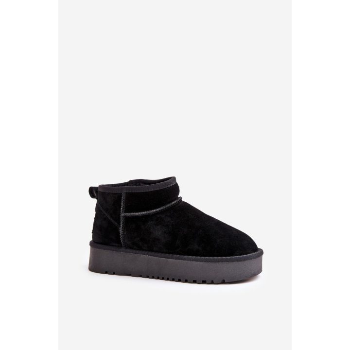 Žeminiai batai iš zomšos, juodi
