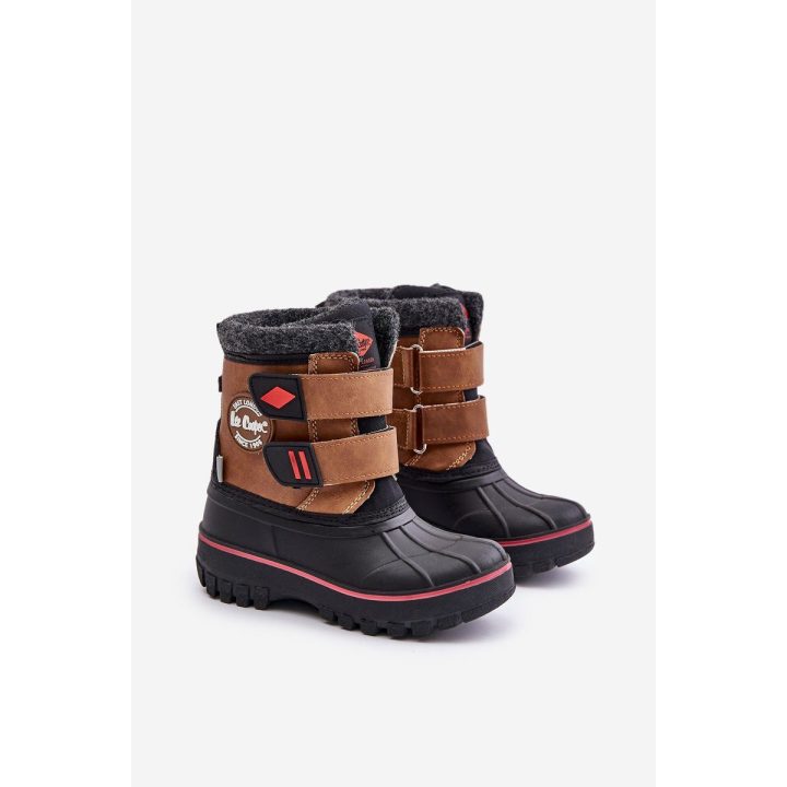 Vaikiški sniego batai su Velcro užsegimu Lee Cooper rudos spalvos