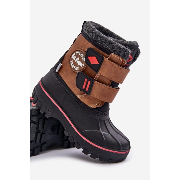 Vaikiški sniego batai su Velcro užsegimu Lee Cooper rudos spalvos