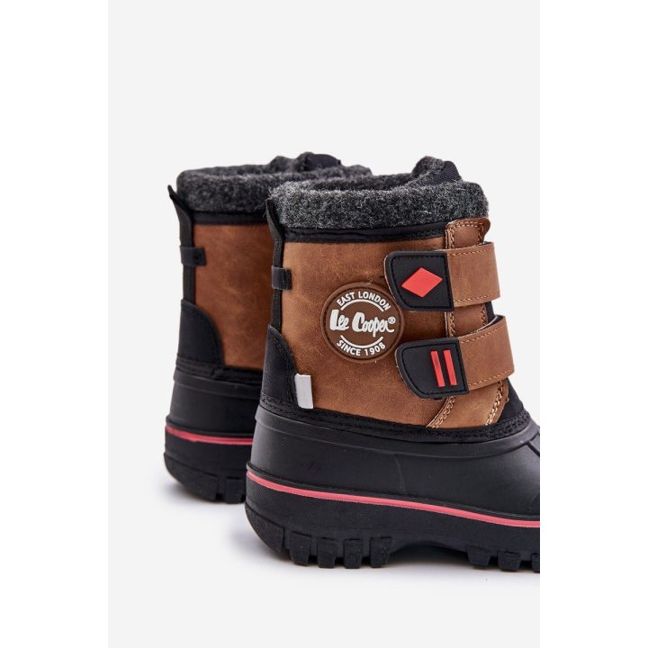 Vaikiški sniego batai su Velcro užsegimu Lee Cooper rudos spalvos