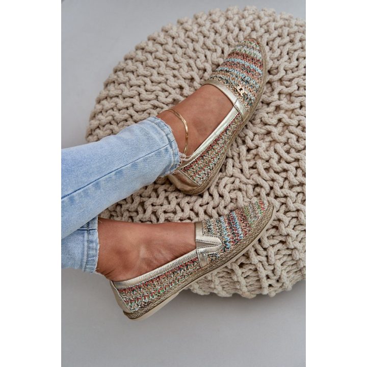 Elegantiškos odinės espadrilės su pynimu, daugiaspalvės Zazoo