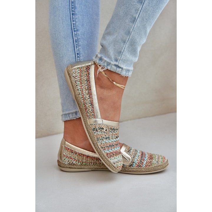 Elegantiškos odinės espadrilės su pynimu, daugiaspalvės Zazoo