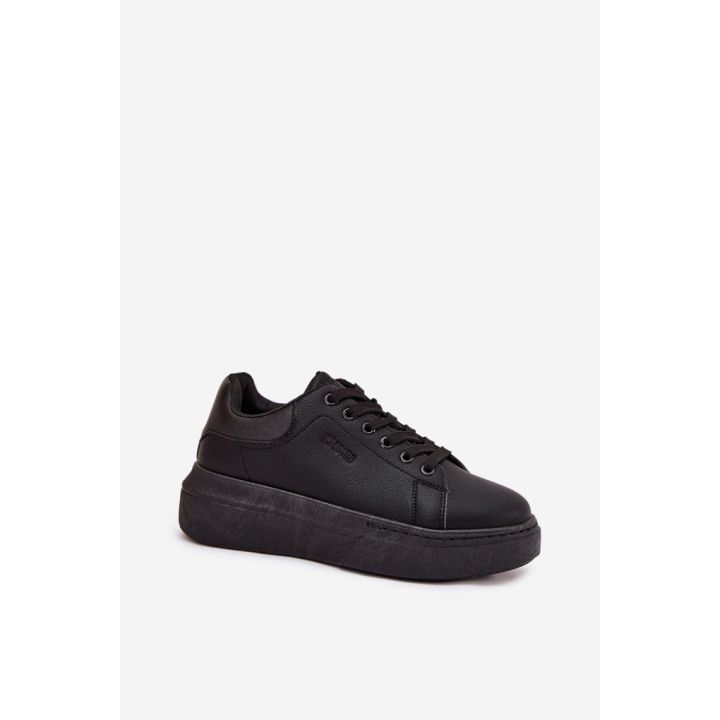 Laisvalaikio batai juodi su platforma kasdienai Step in Style