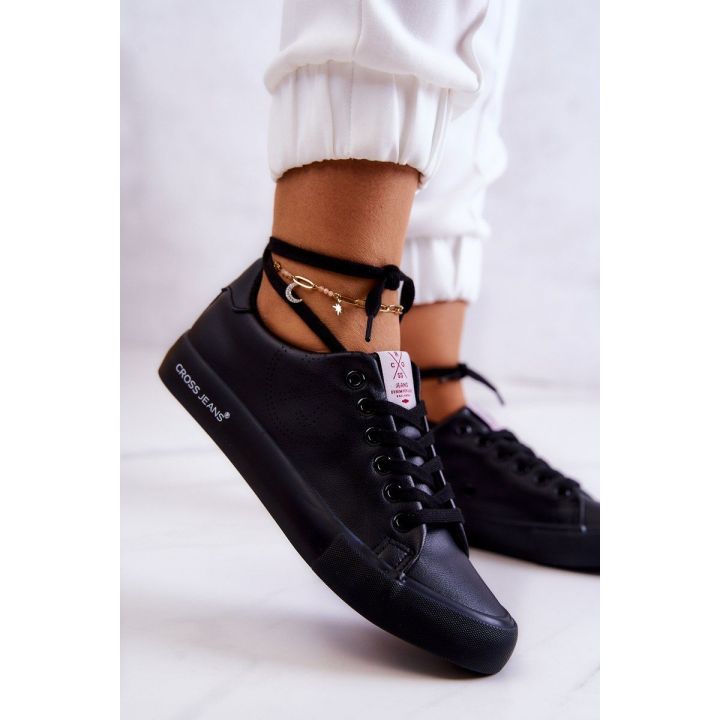 Juodos spalvos stilingi Cross Jeans bateliai