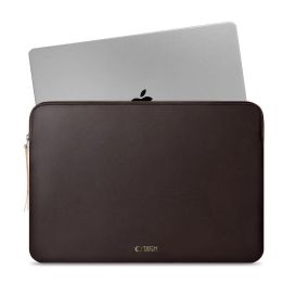 Nešiojamojo kompiuterio dėklas rudas su flisu 13–14″