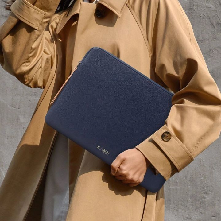 Nešiojamojo kompiuterio dėklas mėlynas su flisu 13–14″