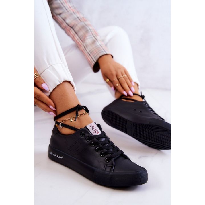 Juodos spalvos stilingi Cross Jeans bateliai