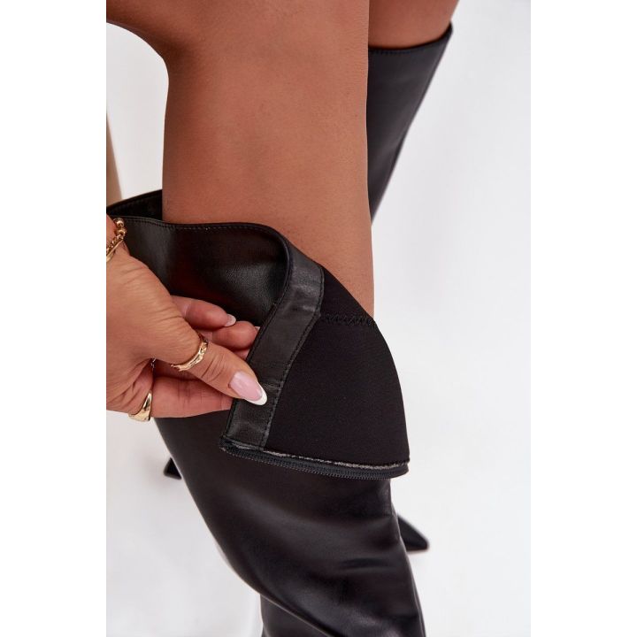 Auliniai batai moteriški juodi aukštakulniai Vionette