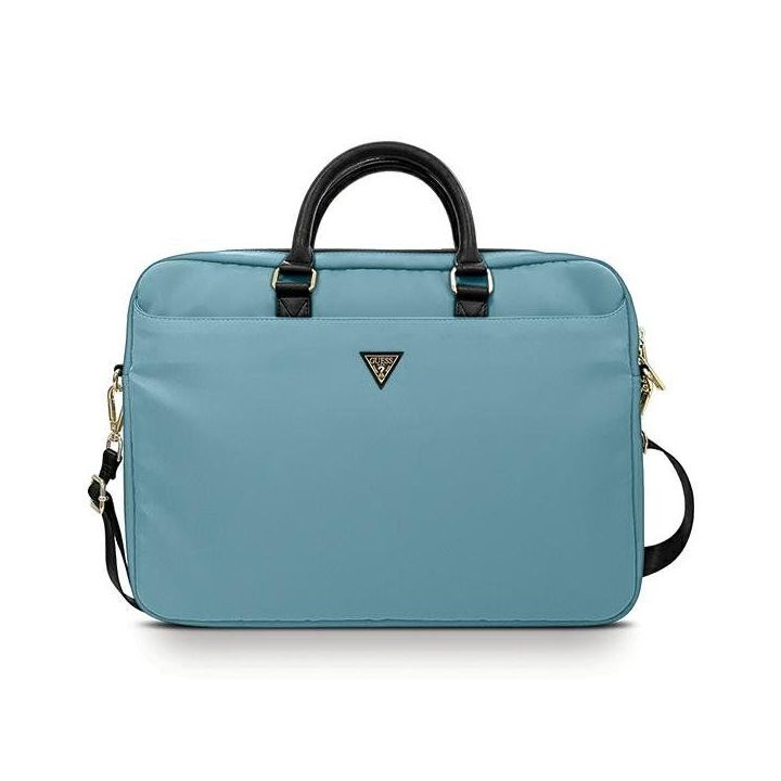 Nešiojamojo kompiuterio krepšys 16″ mėlynas nailonas Guess