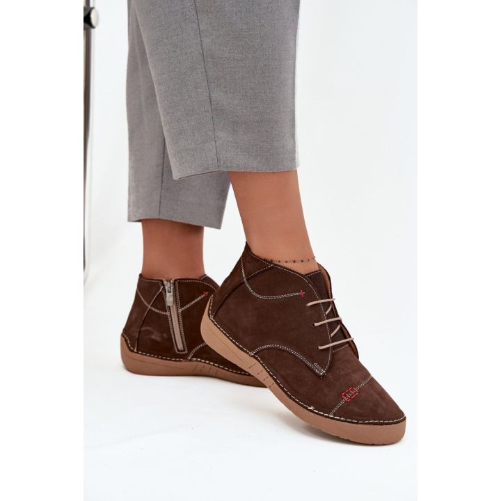 Rudi moteriški aulinukai zomšiniai Step in Style