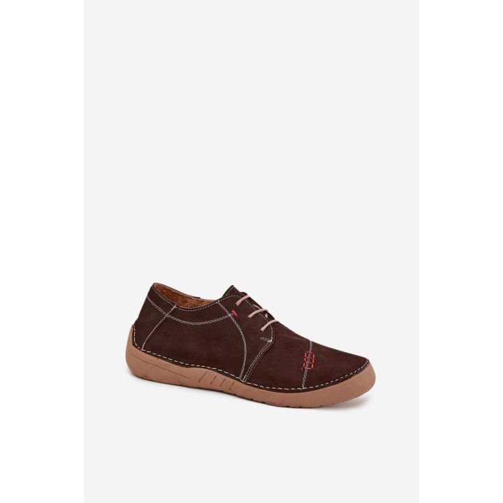 Rudi moteriški pusbačiai iš zomšos Step in Style